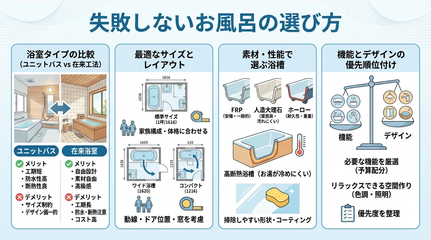 失敗しないお風呂の選び方