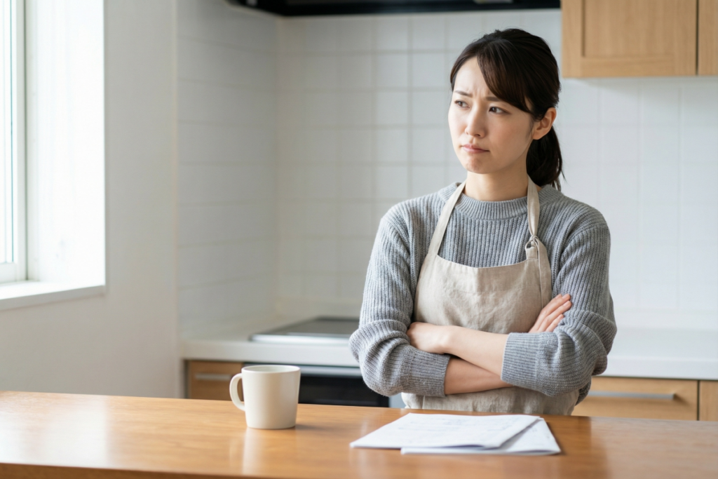 キッチンのリフォームに悩んでいる主婦。キッチンリフォームの適切な時期や交換サインを解説。設置から15〜20年が目安だが、キッチンシンクの水漏れやレンジフードの異音、コンロの不調は早めの検討が必要。手入れのしやすさや収納の容量など、日々の悩みを解決し、家族が安心して安全に暮らせる空間へ。100万円前後の予算見積りや、ショールームでの実物確認、詳しい施工流れまで、快適な暮らしを叶えるタイミングを的確に紹介する